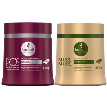 Imagem de Kit Máscaras Haskell Pós Progressiva +Manteiga Murumuru 500g