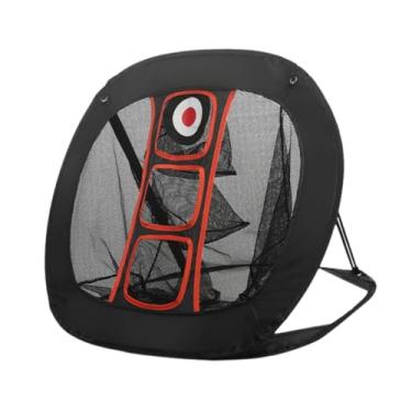Imagem de Aymzbd Rede de golfe Chipping Net Suprimentos de golfe Alvo de golfe portátil Rede de golfe para tacadas Rede de golfe prática dobrável para prática de swing