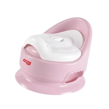 Imagem de Dynwave Vaso sanitário para bebês, assento de transição de treinamento com proteção, adorável cadeira portátil removível para crianças para meninos pequenos e, Rosa