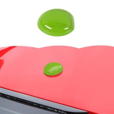 Imagem de RT-TCZ Acessórios exteriores para decoração de cobertura de antena de teto para Ford Mustang 2015-2024, para Ford F150 2015-2020 (verde claro)