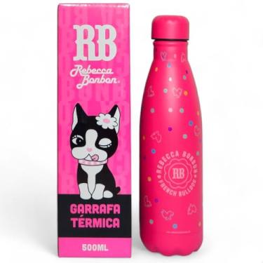 Imagem de Garrafa Térmica Rebecca Bonbon Squeeze Menina 500ml Cantil (Rosa)