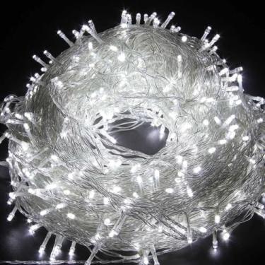 Imagem de Pisca-Pisca LED Natalino – 100 Leds Coloridos ou Brancos, 10m de Magia para Sua Decoração! (Frio/110V)