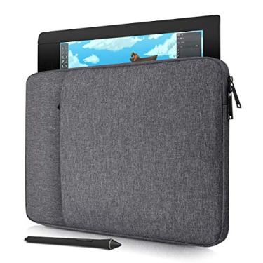 Imagem de Bolsa protetora para tablet UGEE M708, XP-Pen Deco 01 V2/ Artist12 Pro 29.5 cm, Wacom Intuos Pro Medium PTH660, Huion H610 Pro/HS610, VEIKK A30 V2, cinza espacial