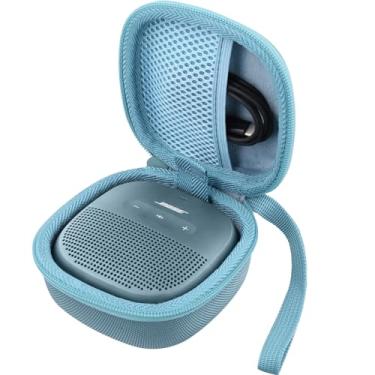 Imagem de Aenllosi Capa de viagem rígida de substituição para alto-falante Bose SoundLink Micro Bluetooth (azul)