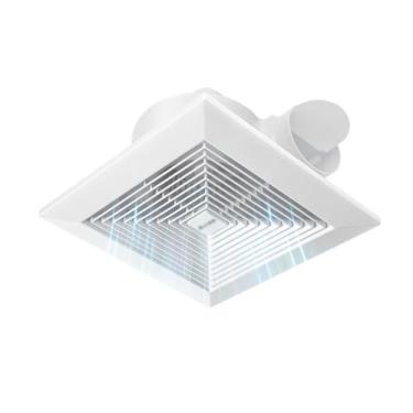 Imagem de LICONG-2020 Ventilador de ventilação de banheiro gesso de teto exaustor de teto hotel comercial exaustor de teto forte mudo ventilador de alta potência (24,5 * 24,5 cm (30W))