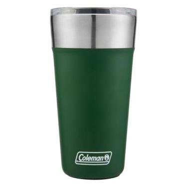 Imagem de Copo Térmico Para Cerveja Com Tampa 600ml Coleman Aço Inox Verde
