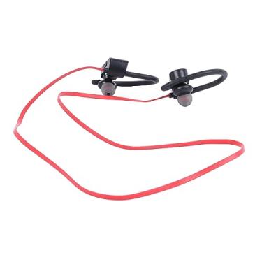 Imagem de Fones de Ouvido Sem Fio, Som Nítido Multifuncional Com Cancelamento de Ruído Bluetooth 5.0 Fones de Ouvido Esportivos para Dançar na Academia (Vermelho)