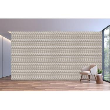 Imagem de Papel De Parede Adesivo Vinílico Geometrico 3d - 45 Cm X 10 Ms - Plast