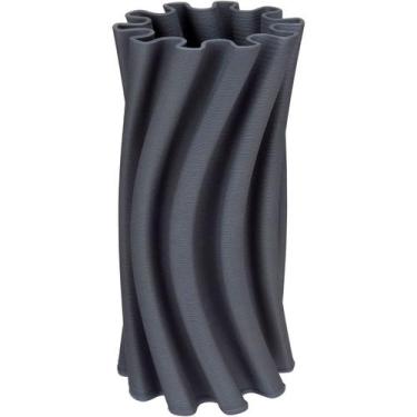 Imagem de VASO DECORATIVO ENFEITE CASA APARADOR 3D HOME&CO CERÂMICA 28x14x14cm C