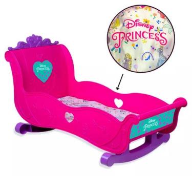Imagem de Bercinho Berço Das Princesas Para Boneca Balanço Brinquedo Meninas - C