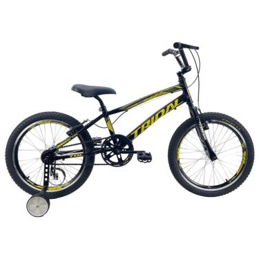 Imagem de Bicicleta Aro 20 Infantil Bmx Cross Roda Lateral Tridal Preto