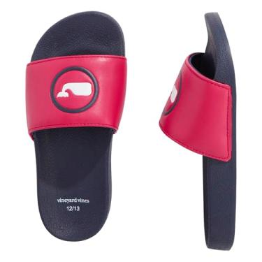Imagem de vineyard vines Deslizadores de piscina com bolinhas de baleia para meninos, Farol vermelho, 10-11 Toddler