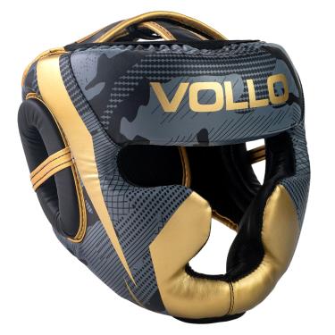 Imagem de Protetor de Cabeça Capacete Fechado Boxe Muay Thai Kickboxing PU Vollo