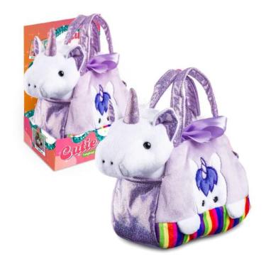 Imagem de Cutie Handbags Pelúcia Bolsinha Infantil Colorido Multikids