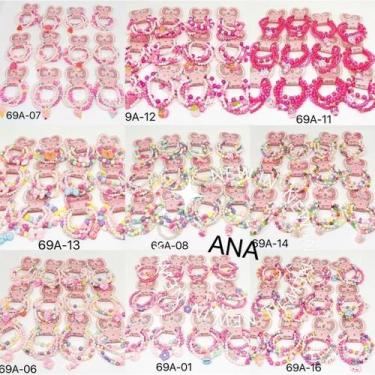 Imagem de Kit 48 pcs pulseiras lindas infantis de miçanga - oem, KIT 48 Aleatóri
