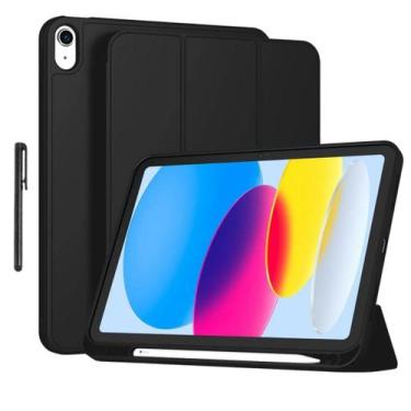 Imagem de Capa silicone TPU protetora para iPad 11 A16 2025 + caneta - Genérica