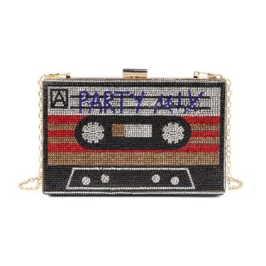 Imagem de Bolsa tiracolo Renabro Retro em Forma de Rádio Vermelha