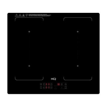 Imagem de Cooktop de Indução Embutir HQ 4 Bocas Painel Touch Free Zone Preto 7000W HQ-IDE7004FZ 220V