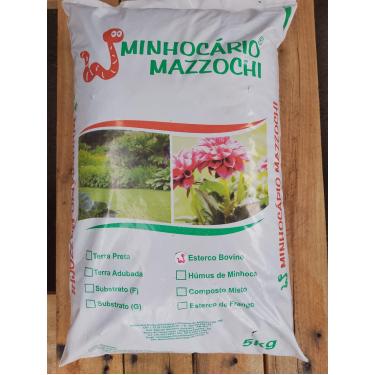 Imagem de Adubo Orgânico Esterco Currral Bovino 5kg - Minhocário Mazzochi - Natural, Plantas, Hortas,