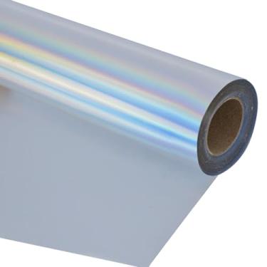 Imagem de guangyintong Rolos De Vinil Transferência Térmica Rainbow Htv, Pacote 12" X 20 Pés Para Camisetas, Elástico, Fácil Cortar E Remover, Faça Você Mesmo