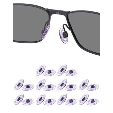 Imagem de HILEEN 10 pares de protetores de nariz de substituição para Oakley Wiretap OO4071/Whisker/Crosshair 1.0/2.0 OO4044/Fio quadrado/Tightrope OO4040; Maui Jim Baby Beach/Kahuna/Kawika/Wiki Wiki/Mahina