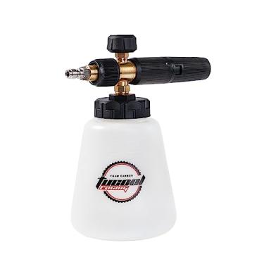 Imagem de Tucool Racing Canhão de espuma – Lança de espuma de neve ajustável de conexão rápida de 1/10.2 cm para lavadora de alta pressão Espuma grossa compatível com Karcher K1700, K1800 e mais (branco)