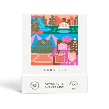 Imagem de Nashville Adventure Bucket List: 50 Scratch-Off Cards for Outdoor Activities, Tourist Attractions, and Road Trips - Perfect Travel Gift and Guide for Exploring Nashville