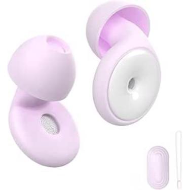 Imagem de Tampões de ouvido para redução de ruído do sono, protetores de ouvido atualizados de 30 dB para proteção auditiva, tampões de ouvido reutilizáveis macios de silicone para dormir, shows, foco com capa