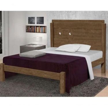 Imagem de Cama Casal Extensível Livia 100% Mdf E Estrado 100% Madeira Carmolar Mocaccino