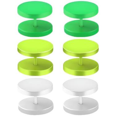 Imagem de 1 conjunto 1,2 mm (16 G) aço inoxidável parafuso de soneca falso tampões de ouvido falsos esconder falso tragus costas planas hipoalergênico dormir cartilagem brincos piercing corporal joias mulheres