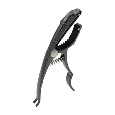 Imagem de YIJU Capotraste de guitarra em formato de leopardo, acessório profissional para guitarra, portátil, premium, estiloso e prático, capotraste de mola de liga, Preto