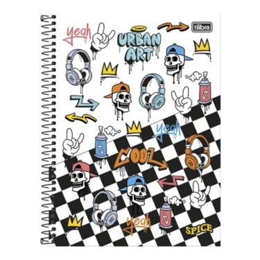 Imagem de Caderno Espiral Universitário 16 Matérias 256 Folhas Spice Tilibra Estampa 3