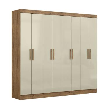 Imagem de Guarda Roupas Casal 8 Portas 4 Gavetas Prime Maxel Ipe Off White