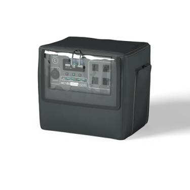 Imagem de XCZ Capa Protetora Para Gerador Externo Bluetti Ac180 - Protetor De À Prova D'Água Com Ventilação E Janela Transparente, Armazenamento Solar Poeira (Preto)