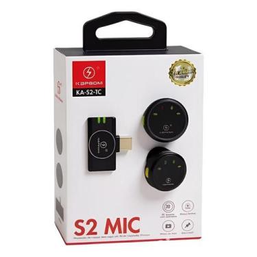 Imagem de Microfone Duplo Lapela Sem Fio Profissional USB-C com Estojo e Fixação