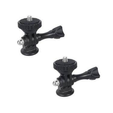 Imagem de Adaptador de montagem de tripé de câmera de alumínio, adaptador de montagem de tripé de 1/10.2 cm-20 para GoPro Hero/Session, câmeras de ação e acessórios padrão 1/4