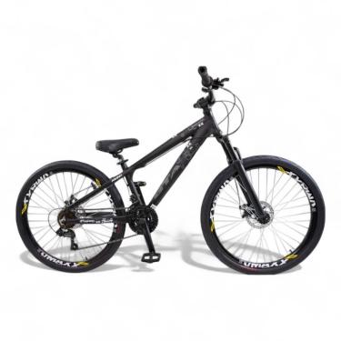 Imagem de Bicicleta Aro 26 Gta Rebel Freeride 21v Shimano Freio A Disco Do Grau - Preto Preto/prata