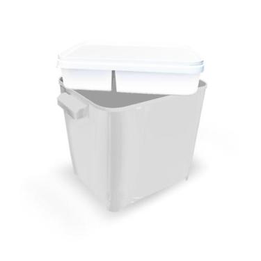 Imagem de Porta Ração Pote até 4,5 Kg com Tampa c/ Comedouro Furacão - Furacão P