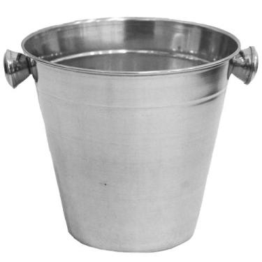 Imagem de Balde De Gelo De Inox Redondo Com Alça 1200ml 13x14,1cm De Ø - GIFTUTI