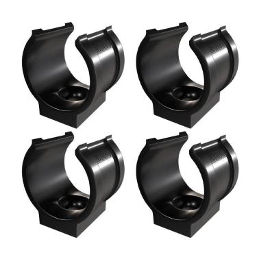 Imagem de Kit 4 Abraçadeira Impacto Cano Tubo 25Mm 3/4`` Preta Estrela