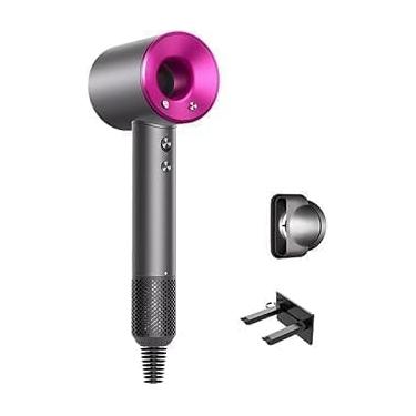 Imagem de Secador de Cabelo - Secador Íon Negativo com Motor Brushless de Alta Velocidade 110.000 RPM para Secagem Rápida, Baixo Ruído, com Bocal, 4 Temperaturas e 3 Velocidades (Rosa Pink, 110V)