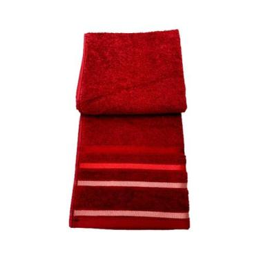 Imagem de Toalha De Rosto Lumière 100% Algodão 45x80cm Teka, Vermelho