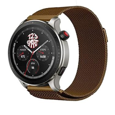 Imagem de Pulseira Milanese de Aço Marca 123Smart Compativel com GTR4 GTR 4 A2166 / GTR3 A1971 / GTR 3 Pro A2040 / GTR 2 A1952 / GTR 2e A2023 / Stratos 2 / Stratos 3