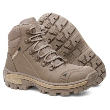 Imagem de Bota de Segurança BRAVO em Couro Legítimo com CA – Conforto e Resistência (Oliva, Normal, BR, Adulto, Numérico, 38)