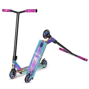 Imagem de VOKUL K1 Pro Trick Scooter | Scooter de acrobacias, para crianças a partir de 8 anos, adolescentes e adultos - Melhor patinete de acrobacias estilo livre de nível de entrada para meninos, meninas - patinete de skate livre (roxo-aranha)