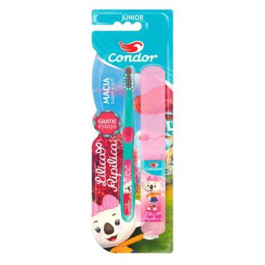 Imagem de Escova Dental Condor Junior Com Estojo Lilica