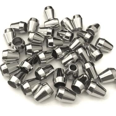 Imagem de Ponteira Para Cordão Sininho 13mm Prata - 50 unidades - Inova Aviament