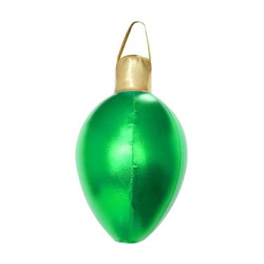 Imagem de Fancyes Bola inflável de Natal, enfeite para festa, suprimentos, PVC, decoração multifuncional, decoração de Natal para vitrine de loja ao ar livre, Verde