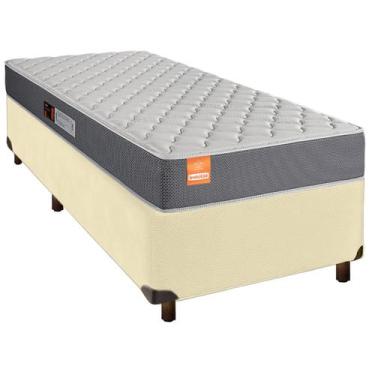 Imagem de Cama + Box Bege e Colchão D23 Solteiro - Inducol