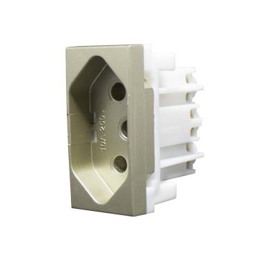 Imagem de Módulo Tomada 2p+t 10A Inova Pro Class Alumbra Champgne